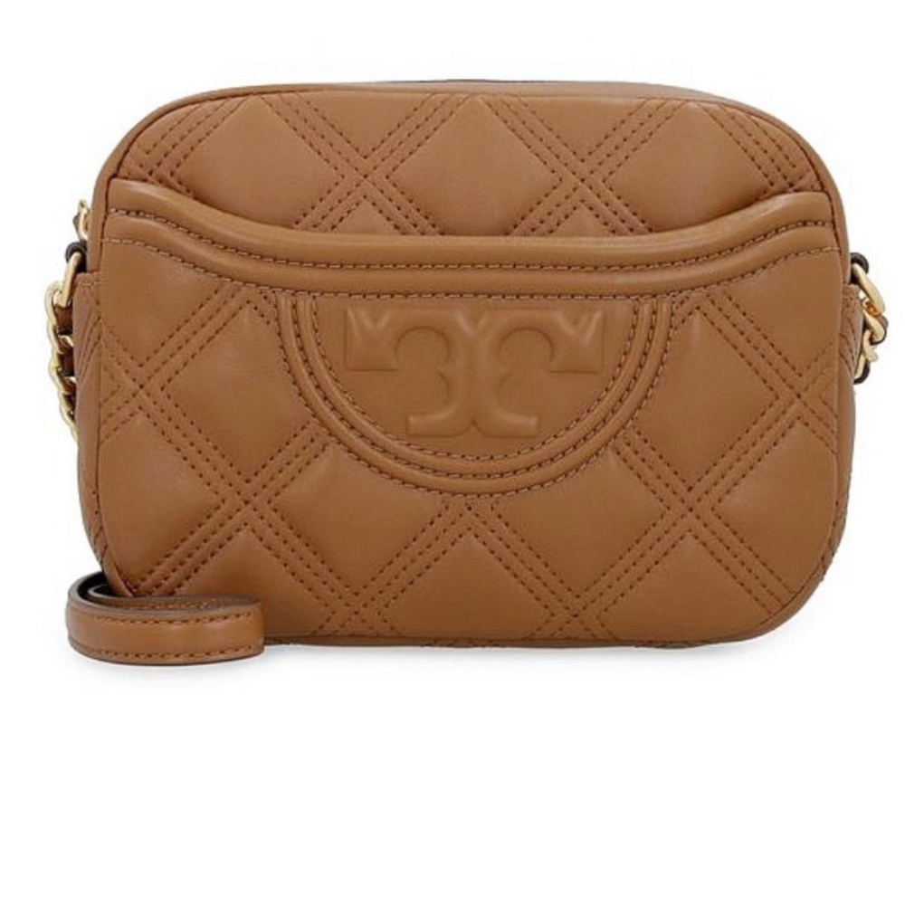 NWT Tory Burch Fleming Soft Camera Bag in Moose Brown